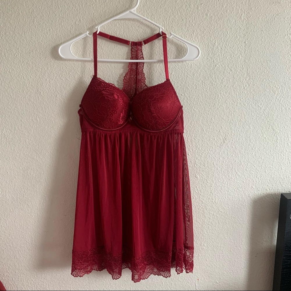 Daisy Fuentes Babydoll Lace Lingerie sz L